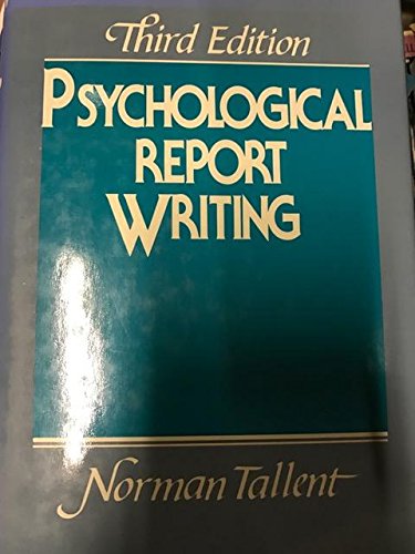 9780137325535: Psychological Report Writing