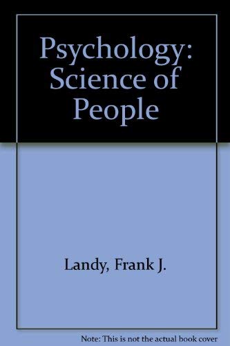 Imagen de archivo de Psychology: The Science of People a la venta por Irish Booksellers