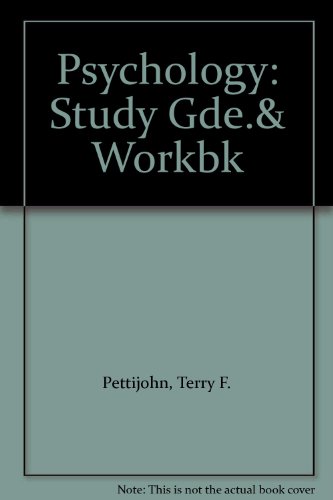 Psychology: Study Gde.& Workbk (9780137345595) by Terry F. Pettijohn