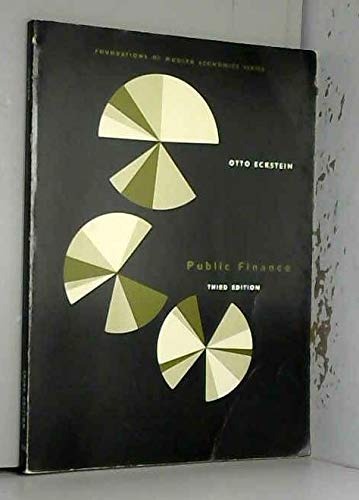 9780137374786: Public finance (Foundations of modern economics series)