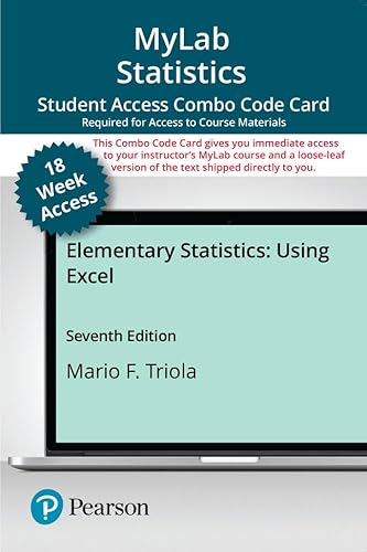 Stock image for Elementary Statistics Using Excel -- MyLab Statistics with Pearson eText + Print Combo Access Code for sale by Textbooks_Source