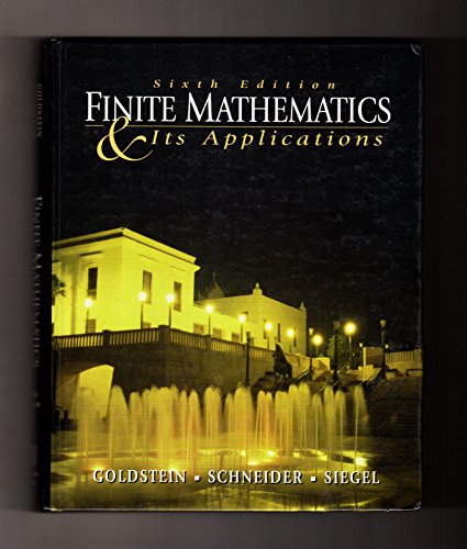 Beispielbild fr Finite Mathematics and Its Applications zum Verkauf von Wonder Book