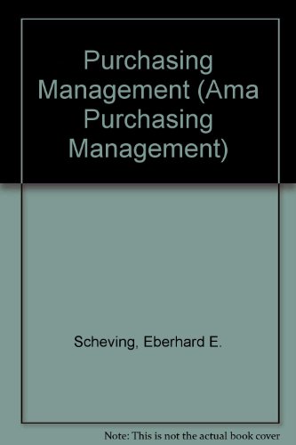 Stock image for Purchasing Management (Ama Purchasing Management) for sale by HPB-Red