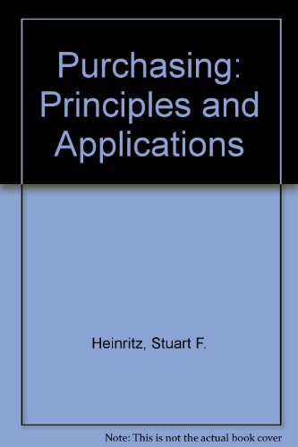 Purchasing: Priciples and Applications 7th Edition