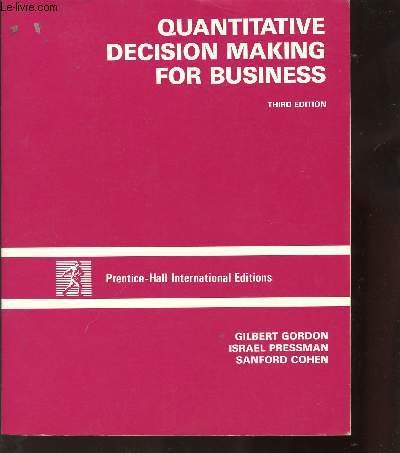 9780137468270: Quantitative Decision Making for Business
