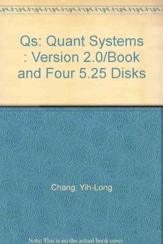 Imagen de archivo de QS: Quant Systems Version 2.0 a la venta por The BiblioFile