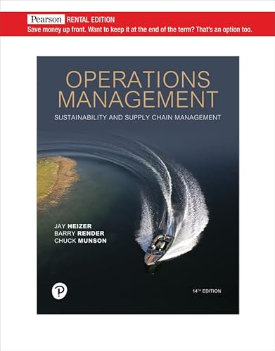 Imagen de archivo de Operations Management Sustainability and Supply Chain Management a la venta por TextbookRush