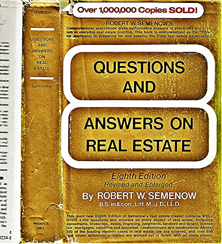 Stock image for Questions and answers on real estate for sale by Ravin Books