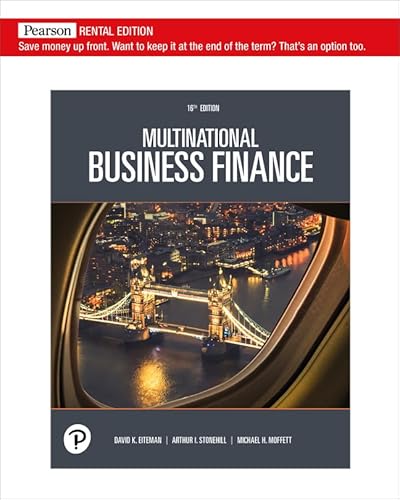 Beispielbild fr Multinational Business Finance [RENTAL EDITION] zum Verkauf von BooksRun