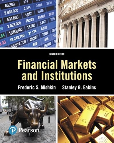 Imagen de archivo de Financial Markets and Institutions a la venta por GreatBookPrices