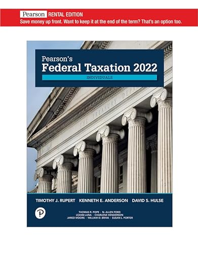 Stock image for Pearson's Federal Taxation 2022 Individuals for sale by EXPEDITEBOOKS
