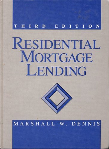 Stock image for Residential mortgage lending for sale by Colorado's Used Book Store