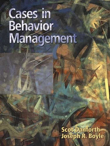 Imagen de archivo de Cases in Behavior Management a la venta por SecondSale