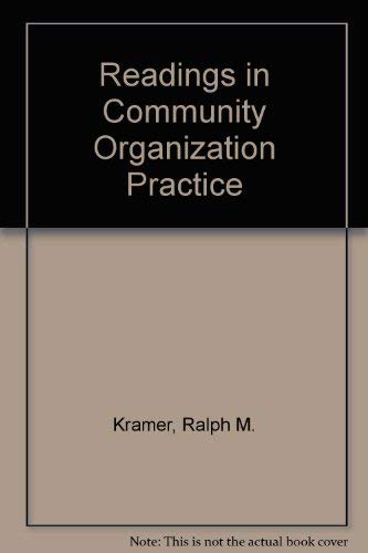 Beispielbild fr Readings in community organization practice zum Verkauf von Wonder Book