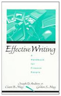 9780137594085: Effective Writing: A Handbook for Finance People