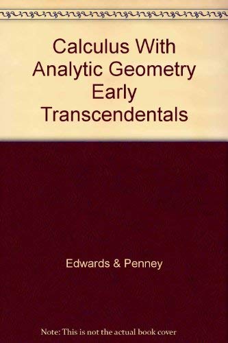 Beispielbild fr Calculus with Analytic Geometry, Early Transcendentals, 5th edition (Instructor's Edition) zum Verkauf von BookDepart