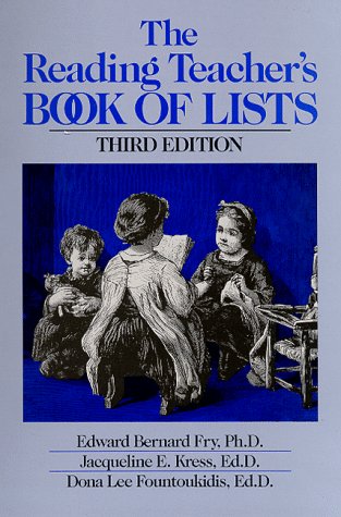 Stock image for The Reading Teacher's Book of Lists for sale by Better World Books
