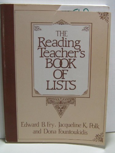 Beispielbild fr The Reading Teacher's Book of Lists zum Verkauf von Better World Books