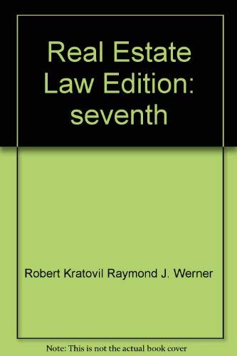 9780137632688: Title: Real Estate Law PrenticeHall series in real estate