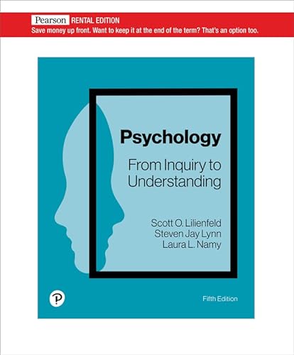 9780137639861: Psychology: From Inquiry to Understanding [RENTAL EDITION]
