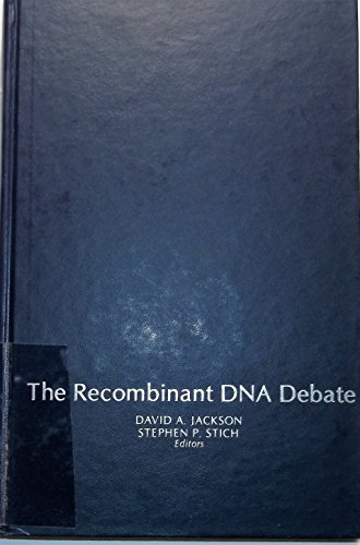 Beispielbild fr Recombinant DNA Debate zum Verkauf von Robinson Street Books, IOBA