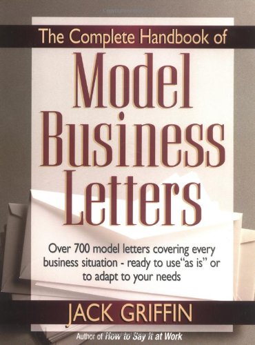 Stock image for The Complete Handbook of Model Business Letters for sale by SecondSale