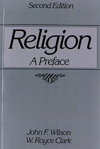 9780137719570: Religion: A Preface
