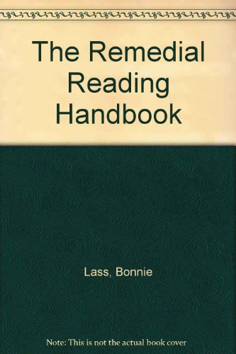 Beispielbild fr The Remedial Reading Handbook zum Verkauf von Better World Books