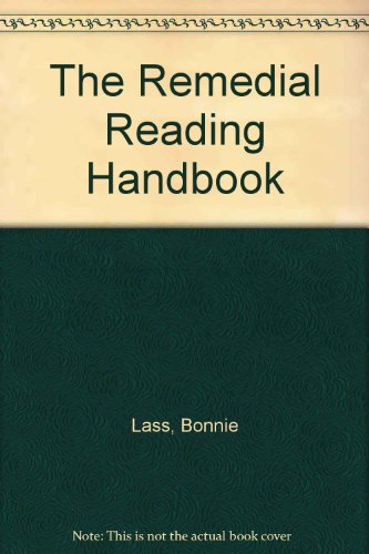 Stock image for The Remedial Reading Handbook for sale by Better World Books