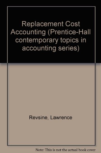 Stock image for Replacement Cost Accounting for sale by Asano Bookshop