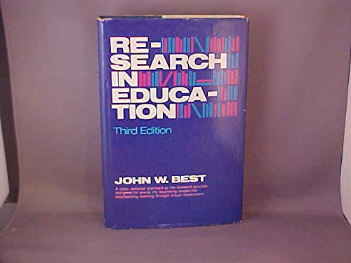 Imagen de archivo de Research in Education a la venta por Anybook.com