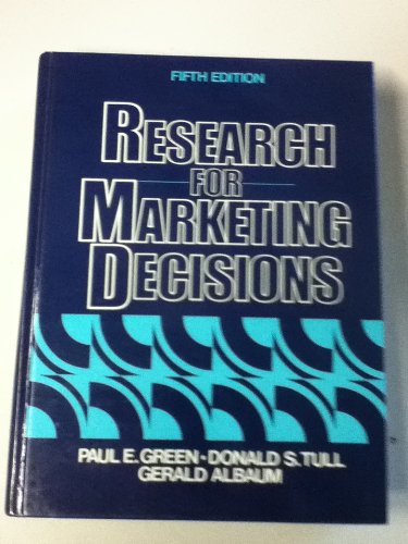 9780137741755: Research for Marketing Decisions