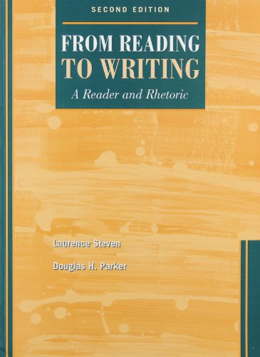 Imagen de archivo de From Reading to Writing : A Rhetoric and Reader a la venta por Better World Books