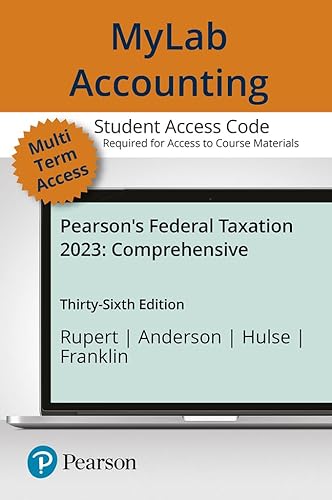 Stock image for Pearson's Federal Taxation 2023 Comprehensive -- MyLab Accounting with Pearson eText for sale by Indiana Book Company
