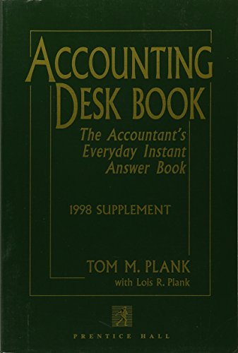 9780137894963: Accounting Desk Book: The Accountant's Everyday Instant Answer Book : 1998 Supplement