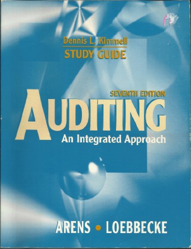 9780137907595: Auditing: An Integrated Approach (Study Guide)