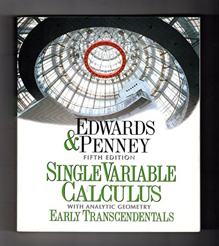 Beispielbild fr Single Variable Calculus With Analytic Geometry: Early Transcendentals, 5th Edition zum Verkauf von BookDepart