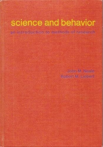 Beispielbild fr Science and Behavior : An Introduction to Methods of Research zum Verkauf von Wonder Book