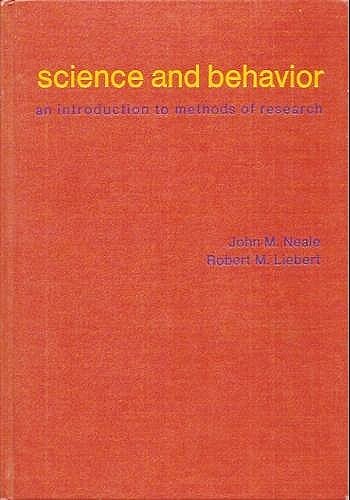 Stock image for Science and Behavior : An Introduction to Methods of Research for sale by Book House in Dinkytown, IOBA