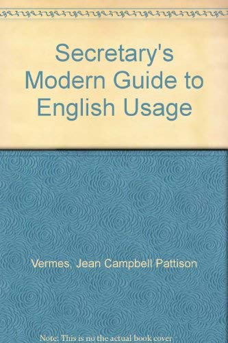 9780137973651: Secretary's Modern Guide to English Usage