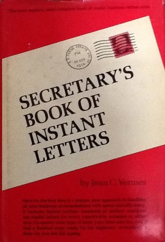 Beispielbild fr Secretary's Book of Instant Letters zum Verkauf von Wonder Book