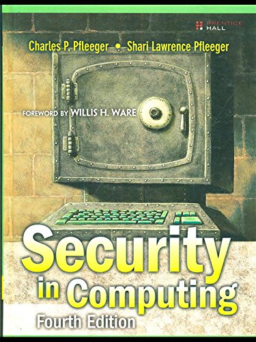 Imagen de archivo de Security in Computing a la venta por Wonder Book