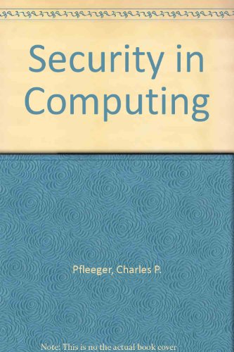 Imagen de archivo de Security in Computing a la venta por Ammareal