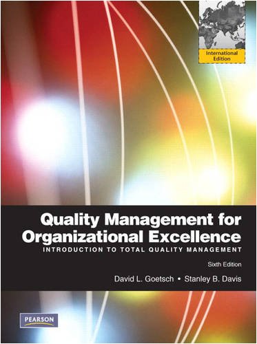 Beispielbild fr Quality Management for Organizational Excellence zum Verkauf von St Vincent de Paul of Lane County