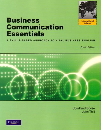 9780138004798: Business Communication Essentials: International Edition