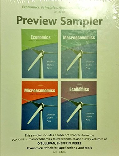 Stock image for Economics: Principles, Applications, and Tools - Preview Sampler for sale by BookHolders