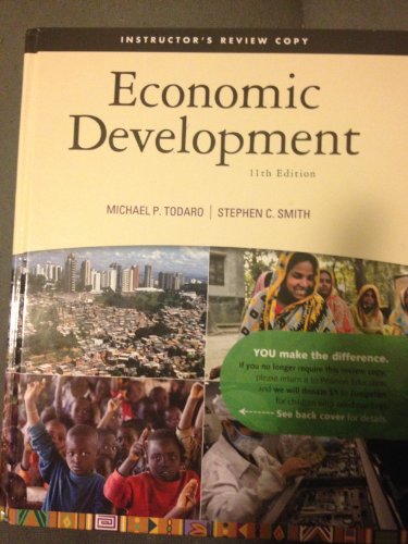 Stock image for Economic Development (11th Edition) (The Pearson Series in Economics) for sale by SecondSale