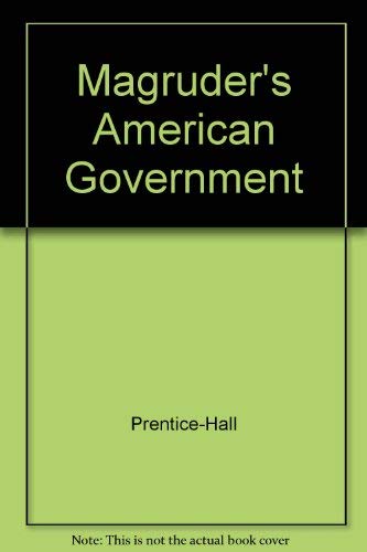 Stock image for Magruder's American Government for sale by Better World Books