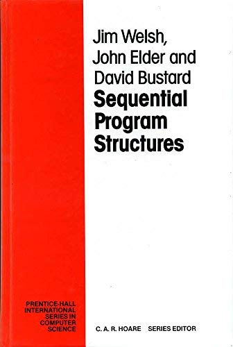 Imagen de archivo de Sequential Program Structures a la venta por HPB-Red