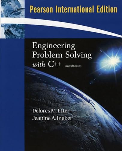 9780138129095: Engineering Problem Solving with C++: International Edition